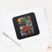 自殺隊 |スタイル化アバター スクエアシール (封筒)