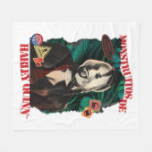 自殺隊 |ハーレークインウィンキング フリースブランケット (正面(横))