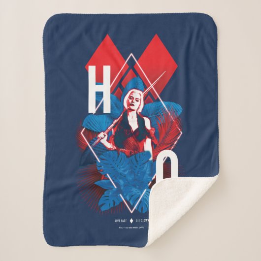 自殺隊 |ハーレークインシダ&ダイヤモンド シェルパブランケット (正面)