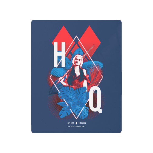 自殺隊 |ハーレークインシダ&ダイヤモンド メタルプリント (正面)