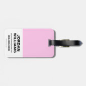 自殺隊|ハーレークインスカルタトゥーアート ラゲッジタグ (裏面横)