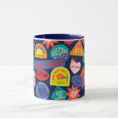 自殺隊 |ハーレークインバッジパターン マグカップ (中央)