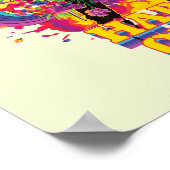 自殺隊 |ハーレークインフラワーズ&レインボー ポスター (角)