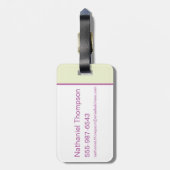 自殺隊 |ハーレークインフラワーズ&レインボー ラゲッジタグ (裏面縦)