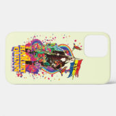 自殺隊 |ハーレークインフラワーズ&レインボー Case-Mate iPhoneケース (裏面 (横))