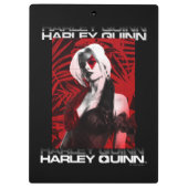 自殺隊 |ハーレークインレッドファーンポートレート クリップボード (裏面)