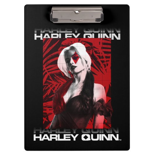 自殺隊 |ハーレークインレッドファーンポートレート クリップボード (正面)