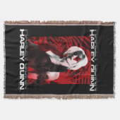 自殺隊 |ハーレークインレッドファーンポートレート スローブランケット (正面)