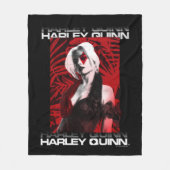自殺隊 |ハーレークインレッドファーンポートレート フリースブランケット (正面)