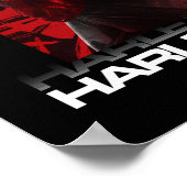 自殺隊 |ハーレークインレッドファーンポートレート ポスター (角)