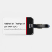 自殺隊 |ハーレークインレッドファーンポートレート ラゲッジタグ (裏面横)