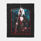 自殺隊 |ハーレークイン&グリーンシダ フリースブランケット (正面)