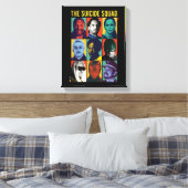 自殺隊 |レトログリッドとアマンダウォーラー キャンバスプリント (インサイチュ (寝室))