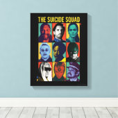 自殺隊 |レトログリッドとアマンダウォーラー キャンバスプリント (インサイチュ (ウッドフロア))