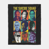 自殺隊 |レトログリッドとアマンダウォーラー フリースブランケット (正面)