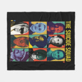 自殺隊 |レトログリッドとアマンダウォーラー フリースブランケット (正面(横))