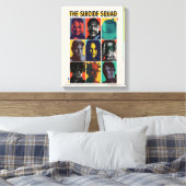 自殺隊 |レトログリッドとハーレークイン キャンバスプリント (インサイチュ (寝室))