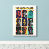 自殺隊 |レトログリッドとハーレークイン キャンバスプリント (インサイチュ (ウッドフロア))