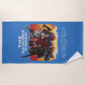 自殺隊 |レトロスタイルポスター ビーチタオル (正面)