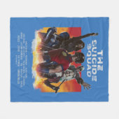 自殺隊 |レトロスタイルポスター フリースブランケット (正面(横))