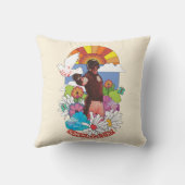 自殺隊 |花と太陽の光 クッション (裏面)