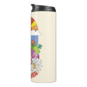 自殺隊 |花と太陽の光 タンブラー (回転右)