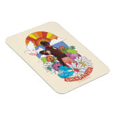 自殺隊 |花と太陽の光 マグネット (右側)