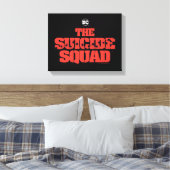 自殺隊 |赤と黒のロゴ キャンバスプリント (インサイチュ (寝室))