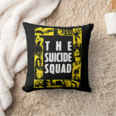 自殺隊 |黄色と黒のアイコンブロック クッション (ブランケット)