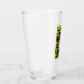 自殺隊 |黄色と黒のアイコンブロック タンブラーグラス (右)