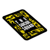 自殺隊 |黄色と黒のアイコンブロック マグネット (右側)