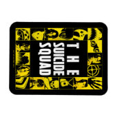 自殺隊 |黄色と黒のアイコンブロック マグネット (横)