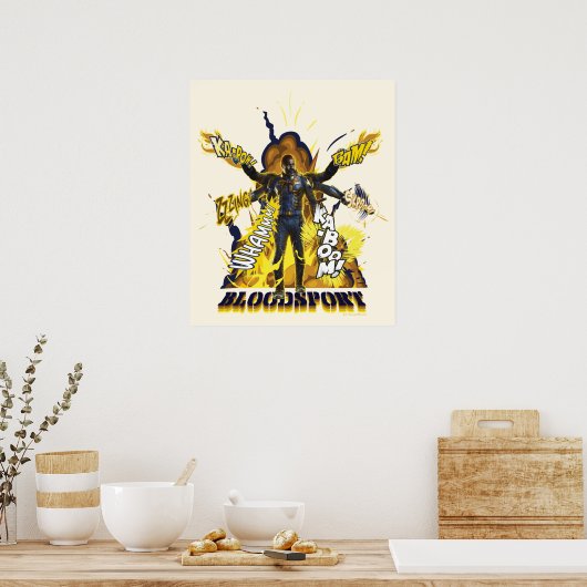 自殺隊 | Bloosport Action Graphic ポスター (キッチン)