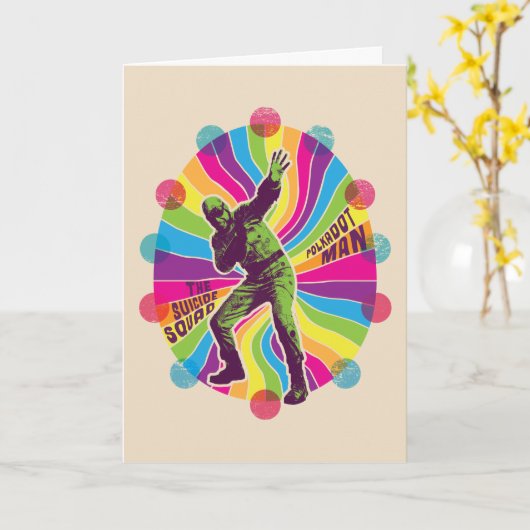 自殺隊 | Polka-Dot サイケデリック Man カード (黄色い花)