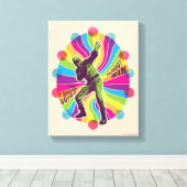 自殺隊 | Polka-Dot サイケデリック Man キャンバスプリント (インサイチュ (ウッドフロア))