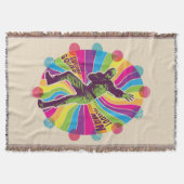 自殺隊 | Polka-Dot サイケデリック Man スローブランケット (正面)