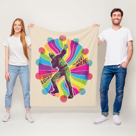 自殺隊 | Polka-Dot サイケデリック Man フリースブランケット (インサイチュ)