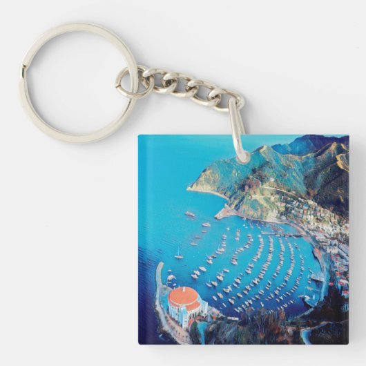 自民党サンタカタリナ島 – カリフォルニア州 – ハーバー キーホルダー (正面)