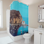 自民党サンタカタリナ島 – ハーバー – シャワーカーテン (インサイチュ)