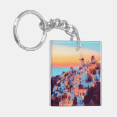 自民党サントリーニ – パノラマ – by nigth キーホルダー (正面左)