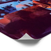 自民党サントリーニ – パノラマ – by nigth ポスター (角)