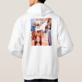 自民党サントリーニ – ロバのトレイル – フィラ –  パーカ (裏面)