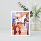 自民党サントリーニ – ロバのトレイル – フィラ –  ポストカード (スタンド正面)