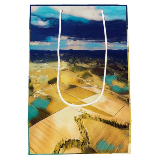 自民党トスカーナ-トスカの田舎- ミディアムペーパーバッグ (裏面)