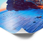 自民党ポジターノアマルフィコースト – サンセット撮影ホテル フォトプリント            (角)