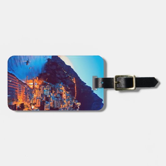 自民党ポジターノアマルフィコースト – サンセット撮影ホテル ラゲッジタグ (正面横)