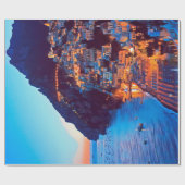 自民党ポジターノアマルフィコースト – サンセット撮影ホテル ラッピングペーパー (フラット)