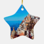 自民党ポジターノ – アマルフィ海岸 – パノラマ セラミックオーナメント (裏面)