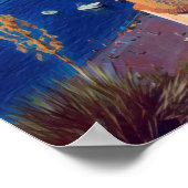 自民党ポジターノ – アマルフィ海岸 – パノラマ ポスター (角)