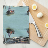 自民党リアルト橋 – ヴェネツィア – カナルグランデ キッチンタオル (四つ折り)